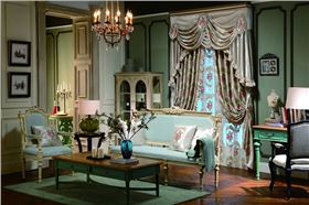 圓弧設(shè)計典雅莊重風格窗簾